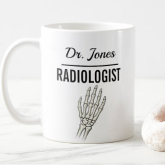 RADIOLOGIST Personalized Name Doctor Gift コーヒーマグカップ