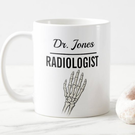 RADIOLOGIST Personalized Name Doctor Gift コーヒーマグカップ
