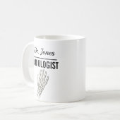 RADIOLOGIST Personalized Name Doctor Gift コーヒーマグカップ (正面左)
