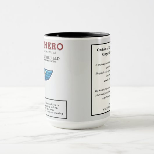Radiologist Superhero – Funny Medical Gift マグカップ (中央)
