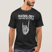 Radiology For Men Women X ray Skeleton Rad Tech Tシャツ (正面)