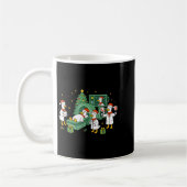 Radiology Funny Goose Ct Scan Christmas Xray Nurse コーヒーマグカップ (左)