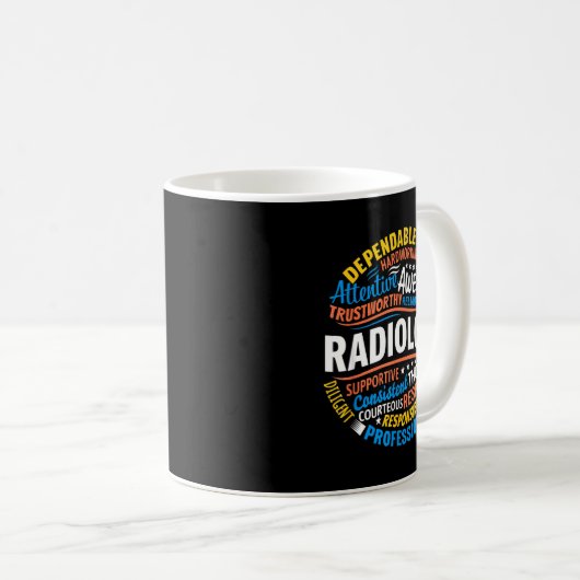Radiology Funny Rad Tech Week Appreciation Radiolo コーヒーマグカップ (正面右)