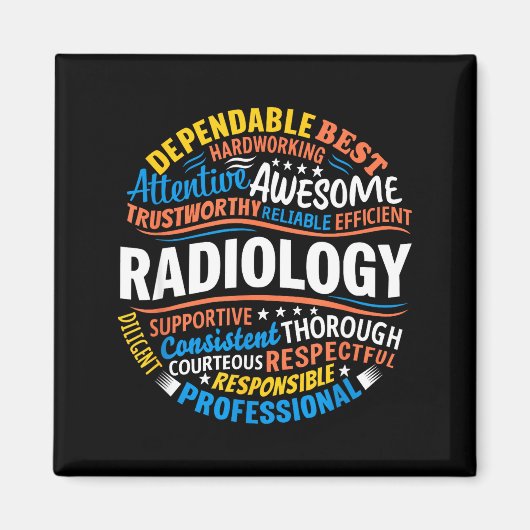 Radiology Funny Rad Tech Week Appreciation Radiolo マグネット (正面)