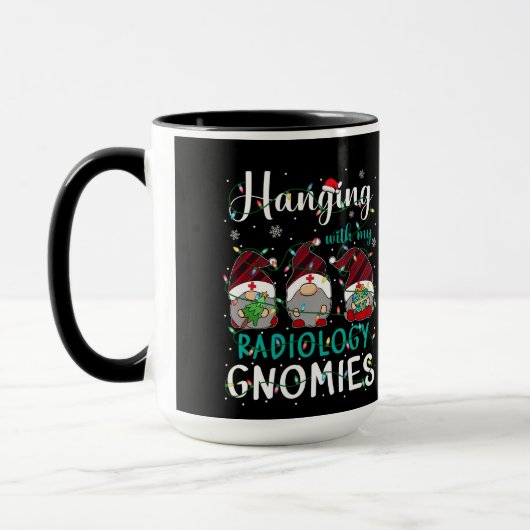 Radiology Gnomies Christmas マグカップ (左)