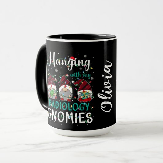 Radiology Gnomies Christmas マグカップ (正面左)