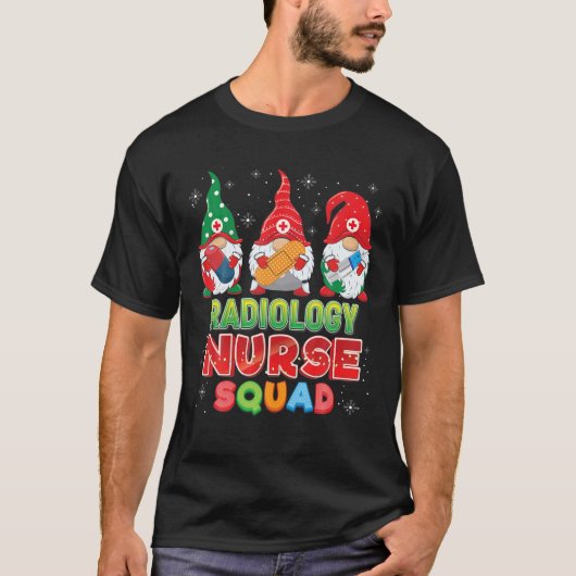 Radiology Nurse Squad Christmas Gnomes Ugly Sweate Tシャツ (正面)
