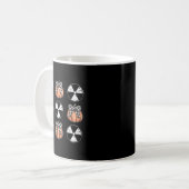 Radiology Pumpkin Coquette Fall Autumn Xray Tech H コーヒーマグカップ (正面左)
