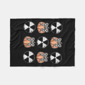 Radiology Pumpkin Coquette Fall Autumn Xray Tech H フリースブランケット (正面(横))