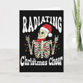 Radiology Radiating Christmas Cheer X-ray Rad Tech カード (正面)