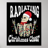 Radiology Radiating Christmas Cheer X-ray Rad Tech ポスター (正面)