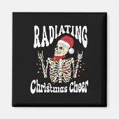 Radiology Radiating Christmas Cheer X-ray Rad Tech マグネット (正面)