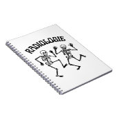 Radiology Skeleton Dance Vintage Humor ノートブック (右側)