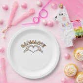 Radiology Skeleton Heart Hands Classic Style ペーパープレート (パーティー)