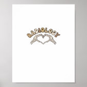 Radiology Skeleton Heart Hands Classic Style ポスター (正面)