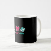 Radiology Tech Live Love Xray Nurse Technologist コーヒーマグカップ (正面右)