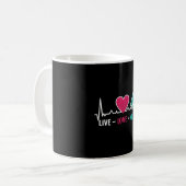 Radiology Tech Live Love Xray Nurse Technologist コーヒーマグカップ (正面左)