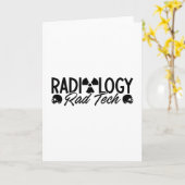Radiology Tech Rad Medicine Xray Technologist カード (黄色い花)