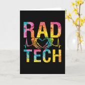 Radiology Tech Rad Tech Medicine Technologist Xray カード (黄色い花)