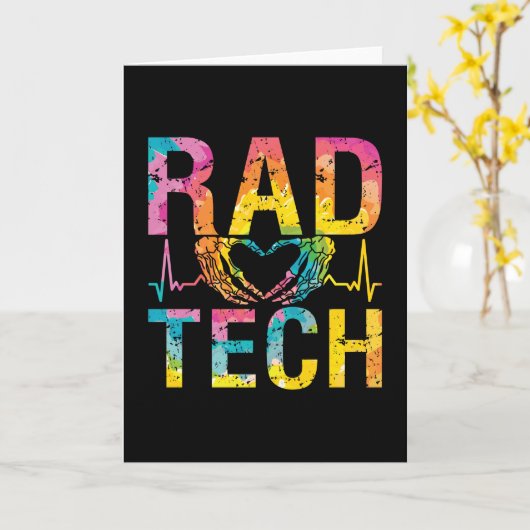Radiology Tech Rad Tech Medicine Technologist Xray カード (黄色い花)