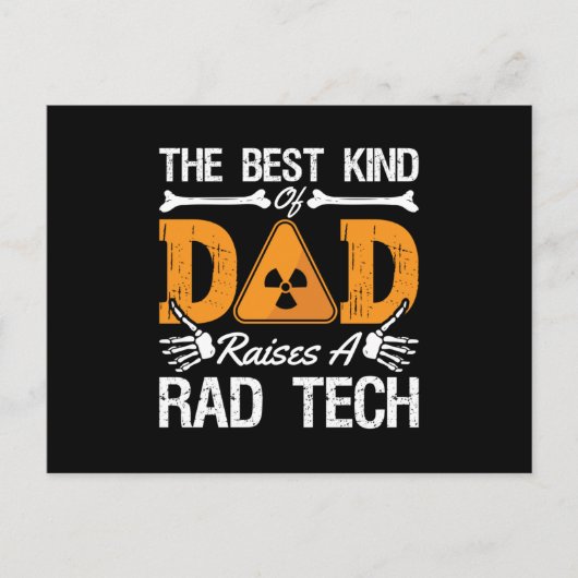 Radiology Tech Rad Tech The Best Kind Dad Xray ポストカード (正面)