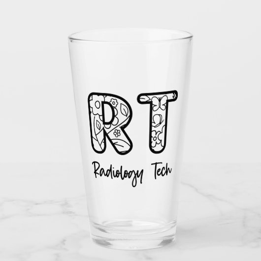 Radiology Tech RT素晴らしい技術者X線技術ギフト タンブラーグラス (正面)