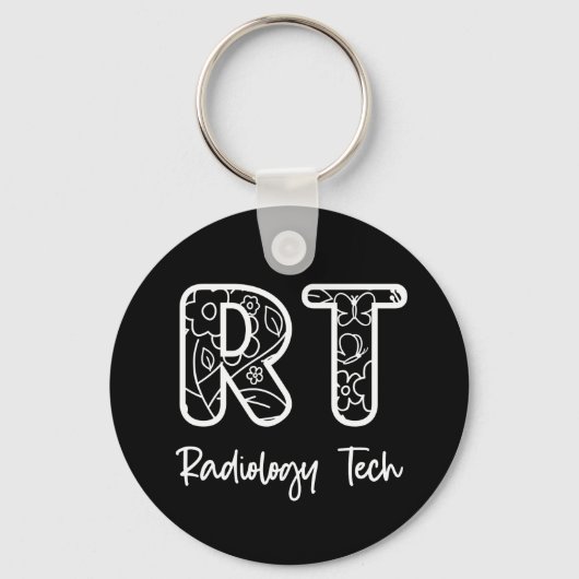 Radiology Tech RT Rad Technician X-ray Tech Gifts キーホルダー (正面)