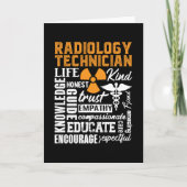 Radiology Technician Rad Tech Technologist Xray カード (正面)