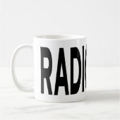 RADIOLOGY Typography Medical Imaging Gift コーヒーマグカップ (左)