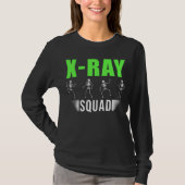 Radiology Xray Skeletons Funny Radiologist Squad Tシャツ (正面)