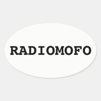 RadioMofoステッカー！ 楕円形シール