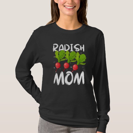 Radish Mom Vegetable Mothers' Day Gardener  2 Tシャツ (正面)