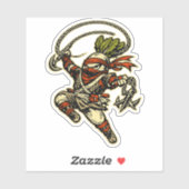 Radish Raider — Funny Daikon Ninja Scout Vintage  シール (シート)