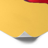 Radish vegetable illustration watercolour art ポスター (角)