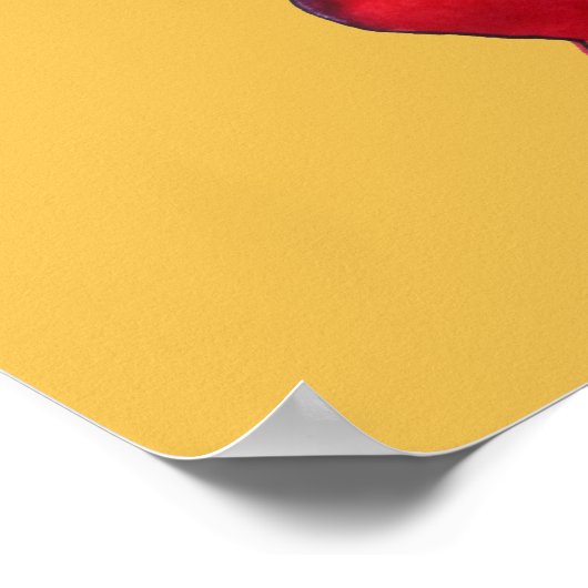 Radish vegetable illustration watercolour art ポスター (角)