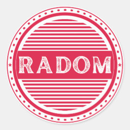 Radom City Pride Emblem – Polish Identity ラウンドシール