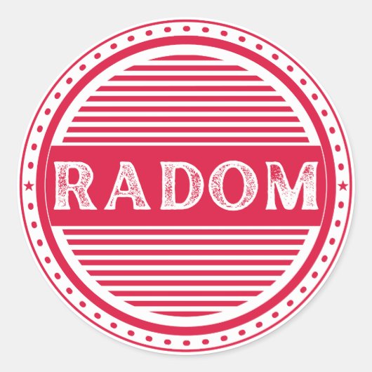 Radom City Pride Emblem – Polish Identity ラウンドシール (正面)