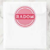 Radom City Pride Emblem – Polish Identity ラウンドシール (バッグ)