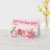 Radosnego Dnia Babci – マザーズデイカード カード (黄色い花)