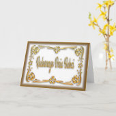 Radosnego Dnia Babci -母の日カード カード (黄色い花)