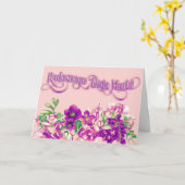 Radosnego Dnia Matki – マザーズデイカード カード (黄色い花)