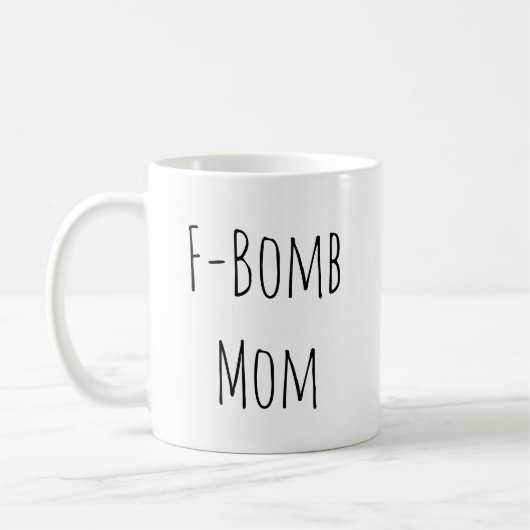 Rae Dunnの刺激を受けたなF爆弾のお母さんのコーヒー・マグ コーヒーマグカップ (左)