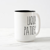 RAE DUNN Liquid インスパイア Peatience Coffee Mug ツートーンマグカップ (正面右)