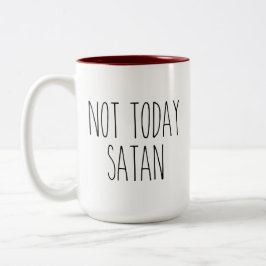 RAE DUNN Not インスパイア Today Satan Coffee Mug ツートーンマグカップ