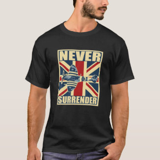RAFスピットファイア航空機第2次世界大戦飛行機戦争P Tシャツ