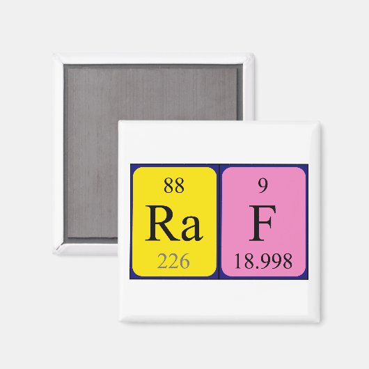 Raf周期表名磁石 マグネット (正面/裏面)