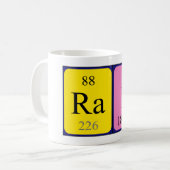 Raf期別テーブル名mug コーヒーマグカップ (正面左)