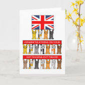 RAF 卒業パレードおめでとう カード (黄色い花)