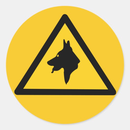 RAF Police Dogs On Patrol (1)、交通標識、英国 ラウンドシール (正面)