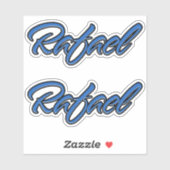 Rafael Name blue Aufkleber Sticker Stickerset シール (シート)